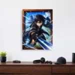 SAO - Kirito Metal Poster Wall Decor - Image 3