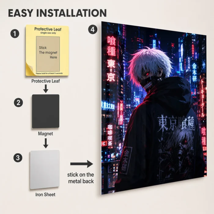 Tokyo Metal Poster Wall Decor - Image 2