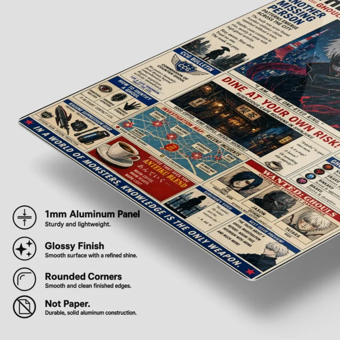 Tokyo - Ken Kaneki Metal Poster Wall
  Decor - C - Image 5