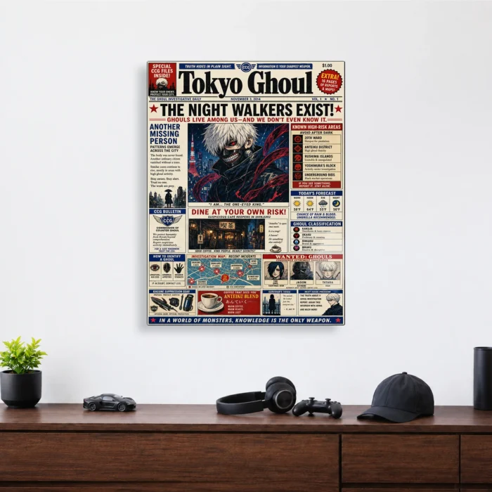 Tokyo - Ken Kaneki Metal Poster Wall
  Decor - C - Image 3