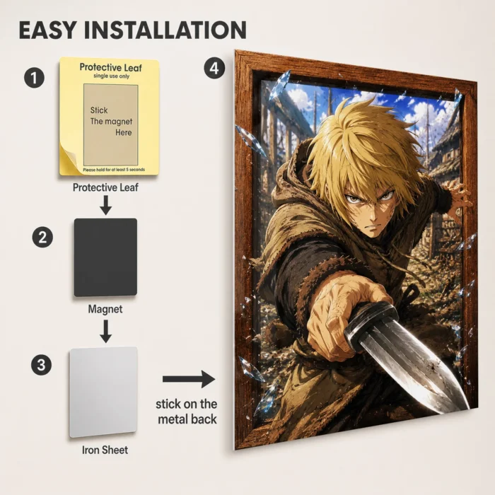 Vinland - Thorfinn Metal Poster Wall
  Decor - B - Image 2