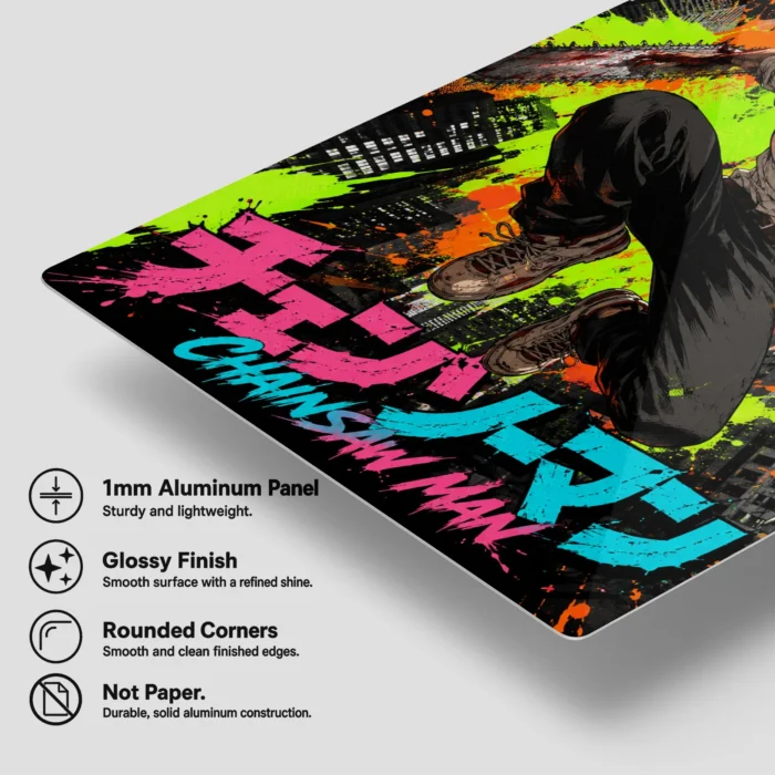 Chainsaw Metal Poster Wall Decor - C - Image 5