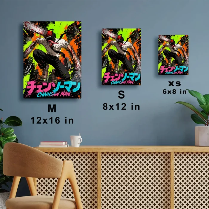 Chainsaw Metal Poster Wall Decor - C - Image 6