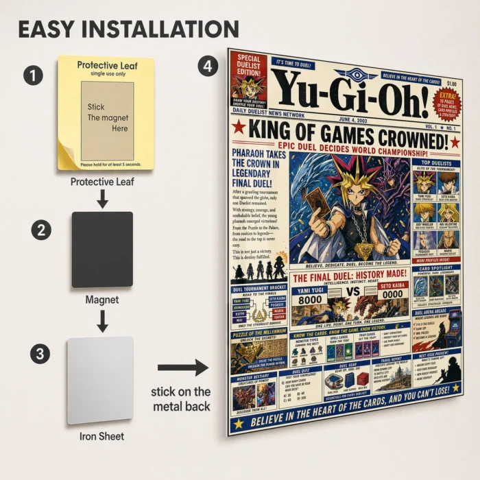YGO - Yami Yugi Metal Poster Wall Decor - Image 2