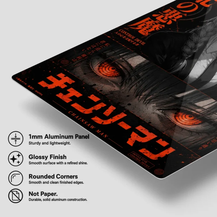 Chainsaw Metal Poster Wall Decor - D - Image 5