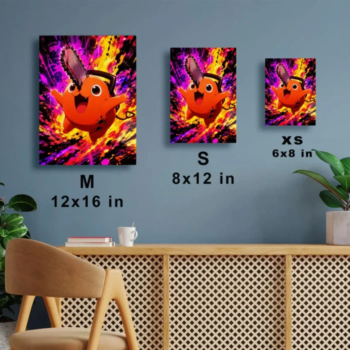 Chainsaw Pochita Metal Poster Wall Decor
  - A - Image 6