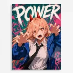Chainsaw Power Metal Poster Wall Decor -
  A