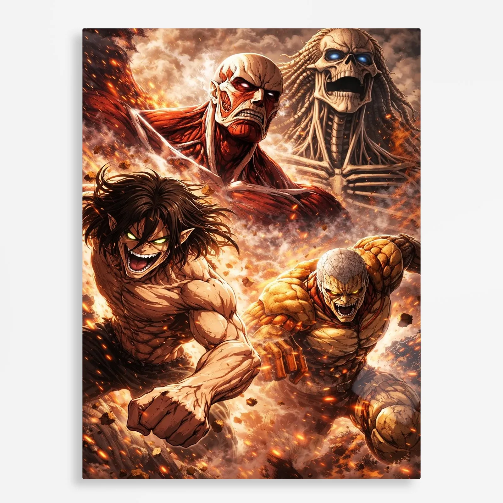 anime metal poster (5) s1 AOT Metal Poster Wall Decor - A - Image 1