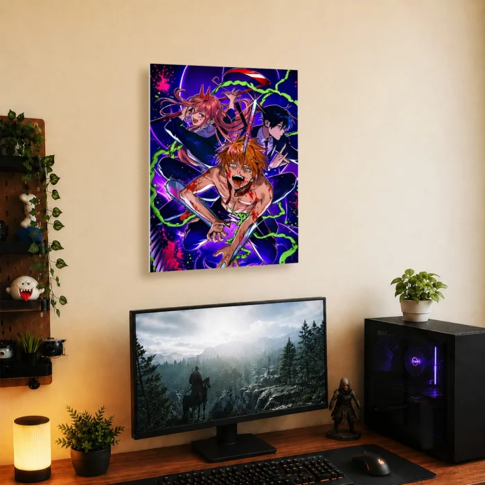 Chainsaw Metal Poster Wall Decor - G - Image 4
