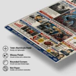 Chainsaw Newspaper Metal Poster Wall
  Decor - Image 5