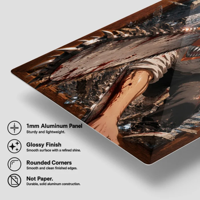 Chainsaw Power Metal Poster Wall Decor -
  M - Image 5