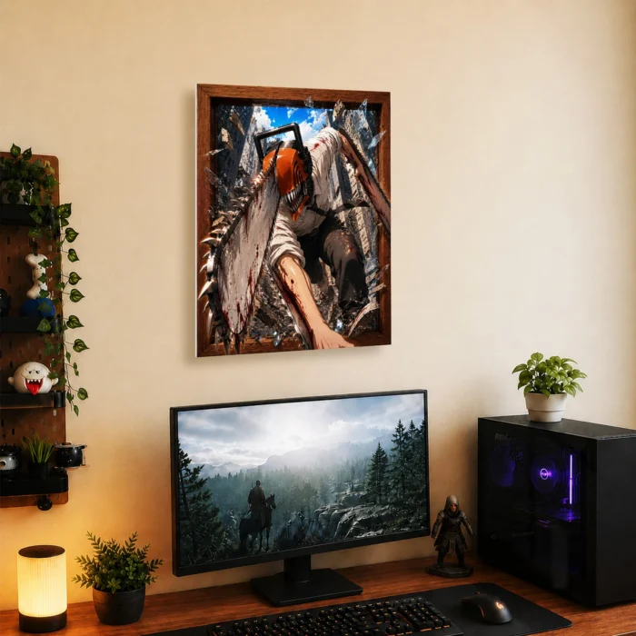 Chainsaw Power Metal Poster Wall Decor -
  M - Image 4