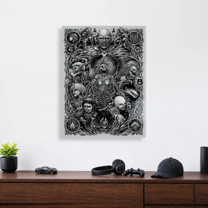 AOT Nine Titan Metal Poster Wall Decor - Image 3