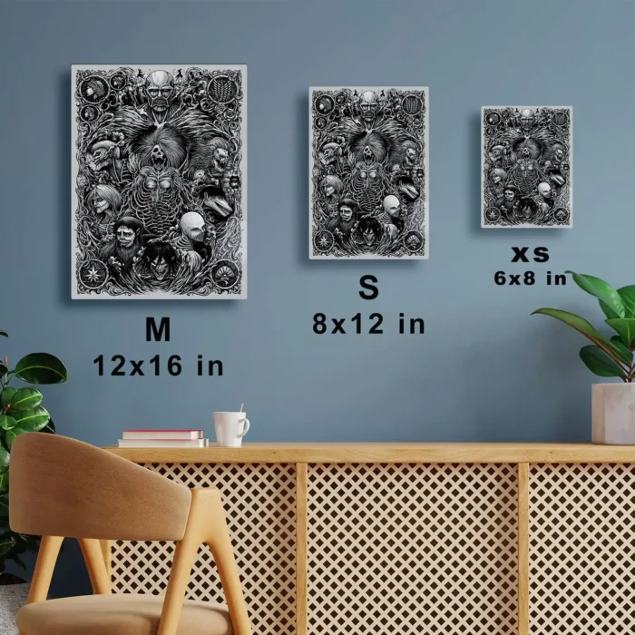 AOT Nine Titan Metal Poster Wall Decor - Image 6