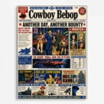 Cowboy Newspaper Metal Poster Wall Decor