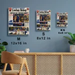 Cowboy Newspaper Metal Poster Wall Decor - Image 6