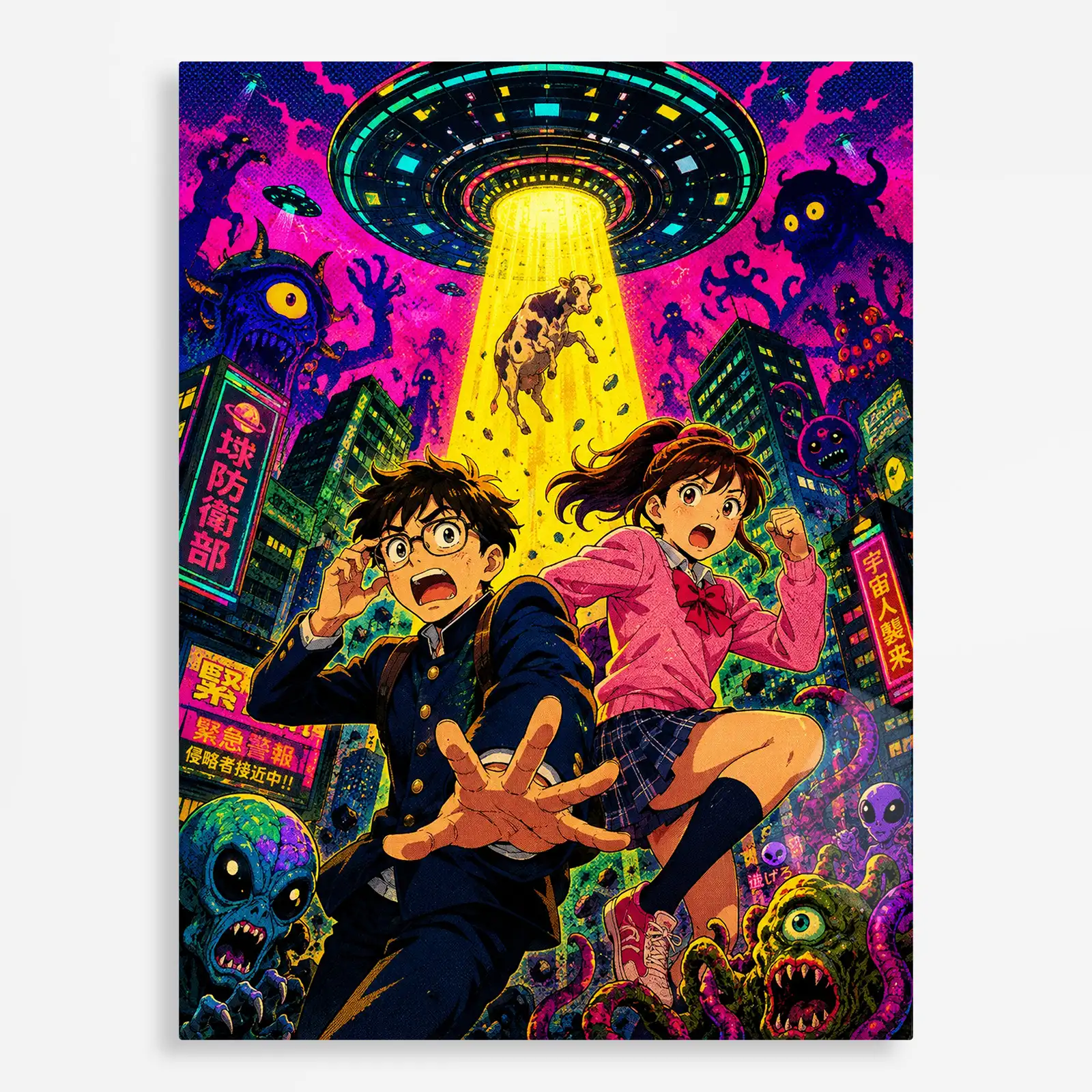 anime metal poster (65) s1 Danda Metal Poster Wall Decor - A - Image 1