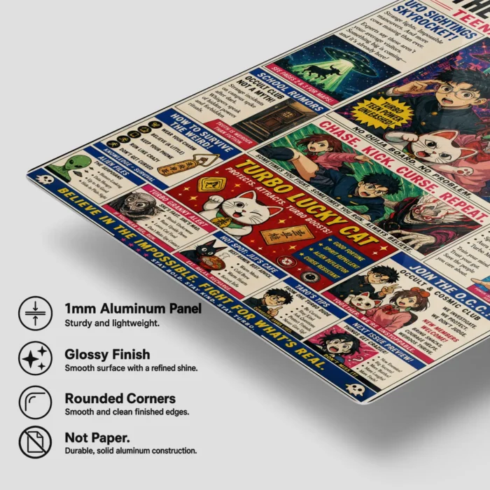 Danda Newspaper Metal Poster Wall Decor - Image 6