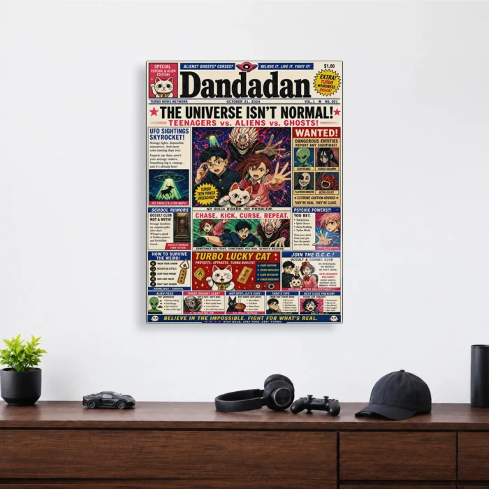 Danda Newspaper Metal Poster Wall Decor - Image 4