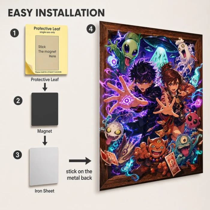 Danda Metal Poster Wall Decor - D - Image 2