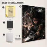 AOT Levi Ackerman Metal Poster Wall
  Decor - Image 2