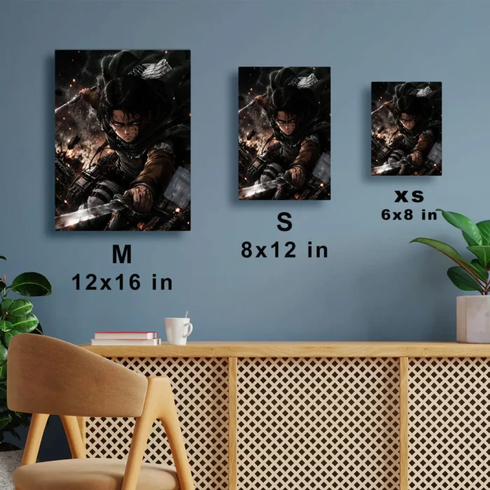AOT Levi Ackerman Metal Poster Wall
  Decor - Image 6