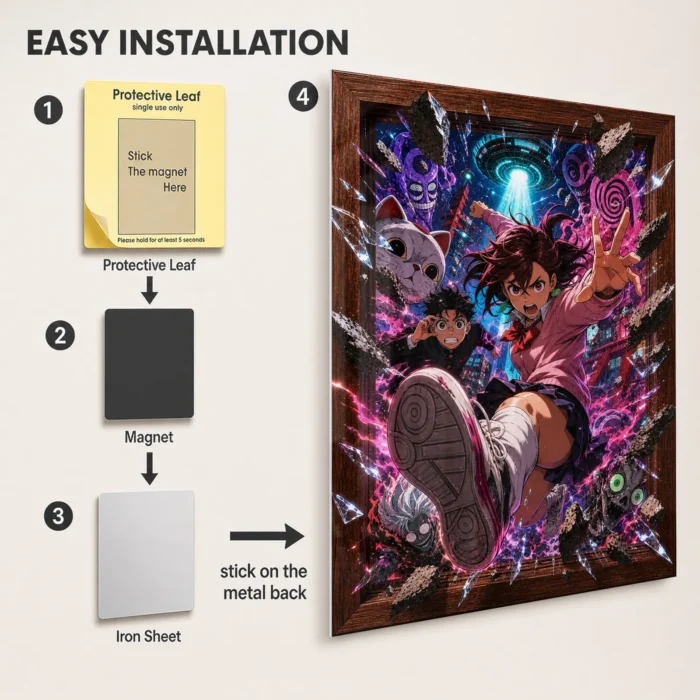Danda Metal Poster Wall Decor - E - Image 2