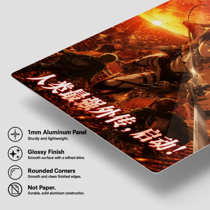 AOT Levi Ackerman Metal Poster Wall
  Decor - A - Image 5