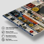 DN Newspaper Metal Poster Wall Decor - Image 5