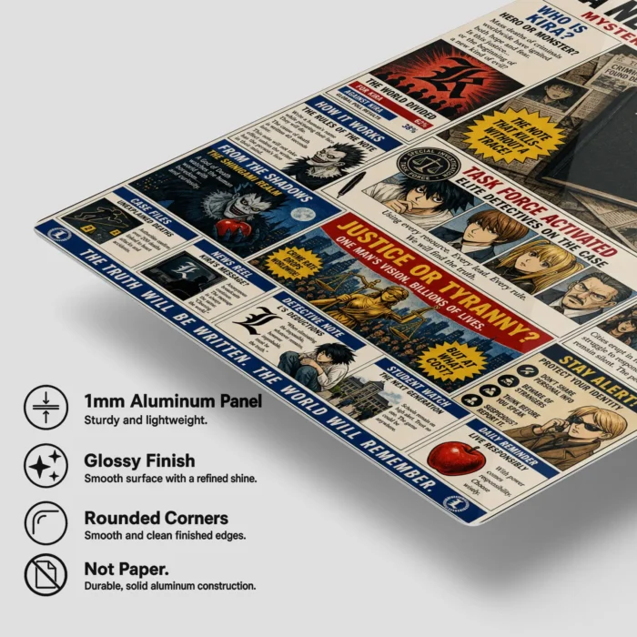 DN Newspaper Metal Poster Wall Decor - Image 5