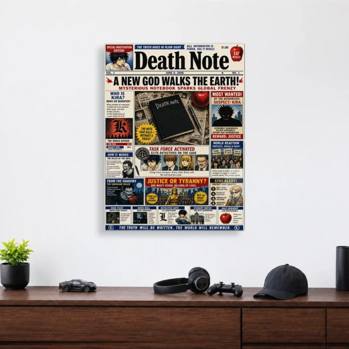 DN Newspaper Metal Poster Wall Decor - Image 3