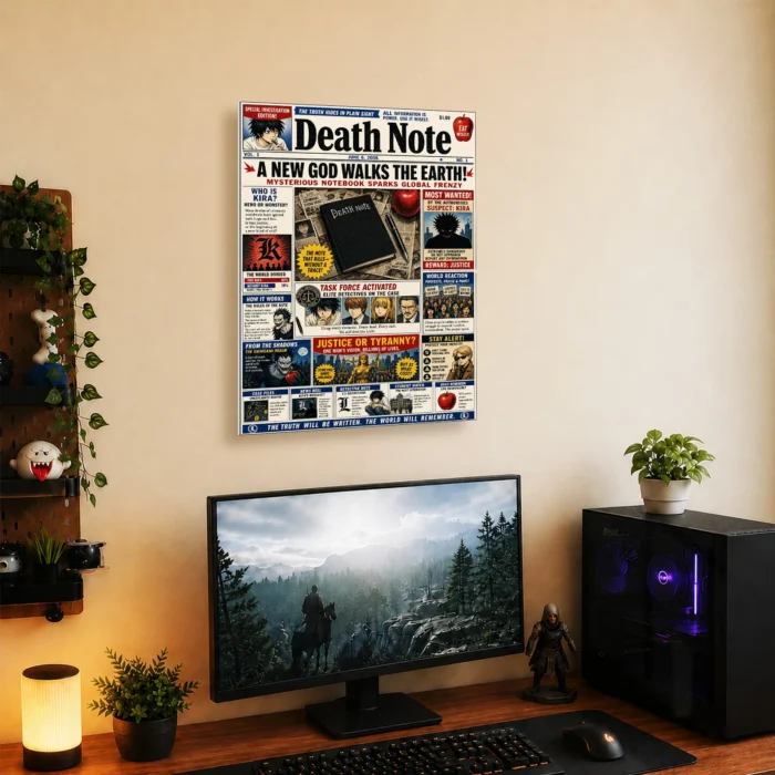 DN Newspaper Metal Poster Wall Decor - Image 4