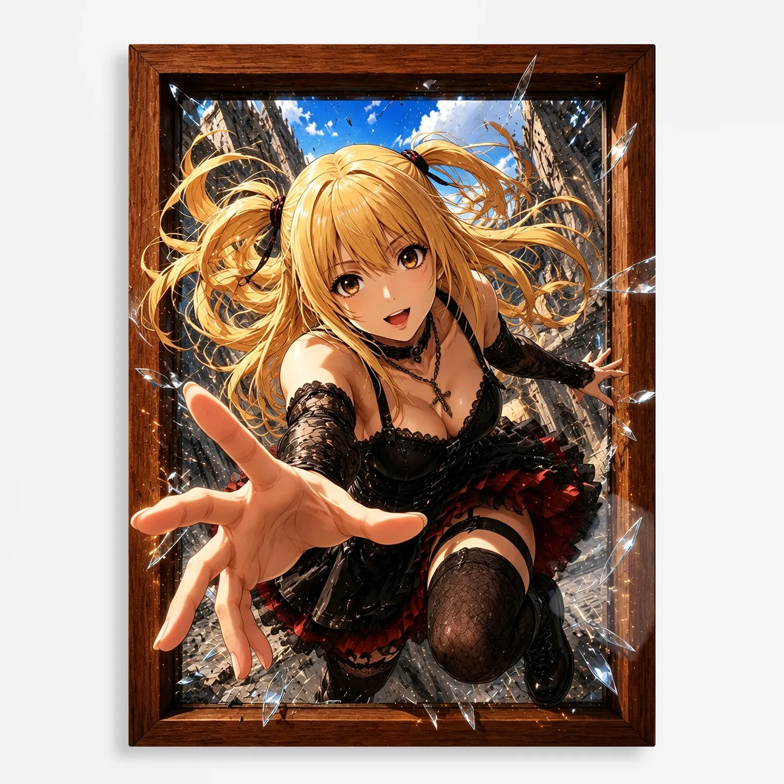 anime metal poster (82) s1 DN Misa Metal Poster Wall Decor - B - Image 1