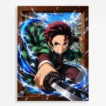 Slayer Tanjiro Metal Poster Wall Decor