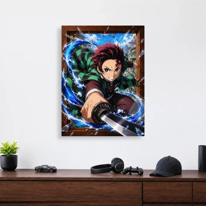 Slayer Tanjiro Metal Poster Wall Decor - Image 3