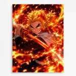 Slayer Rengoku Metal Poster Wall Decor