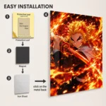 Slayer Rengoku Metal Poster Wall Decor - Image 2