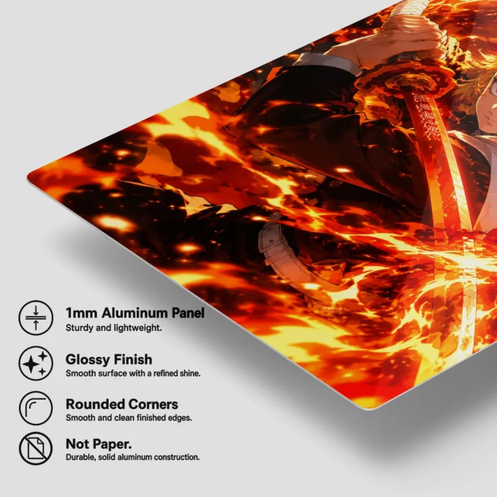 Slayer Rengoku Metal Poster Wall Decor - Image 5