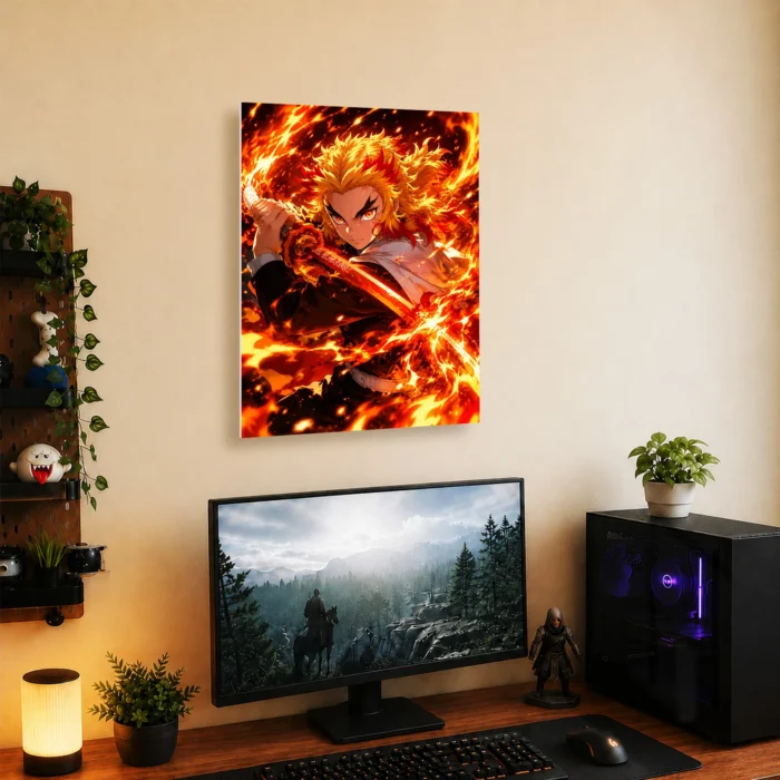 Slayer Rengoku Metal Poster Wall Decor - Image 4