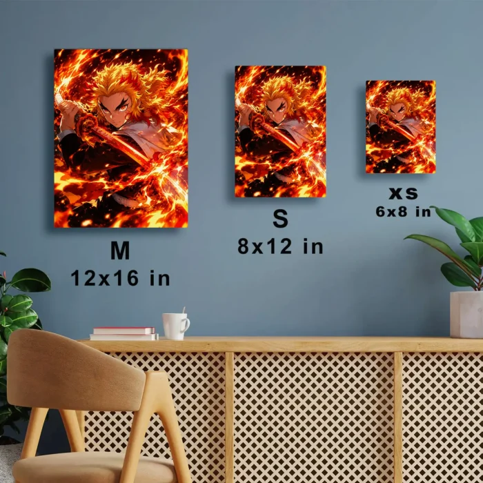 Slayer Rengoku Metal Poster Wall Decor - Image 6