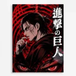 AOT Eren Yeager Metal Poster Wall Decor