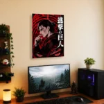 AOT Eren Yeager Metal Poster Wall Decor - Image 4