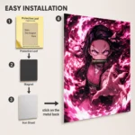 Slayer Nezuko Metal Poster Wall Decor - Image 2
