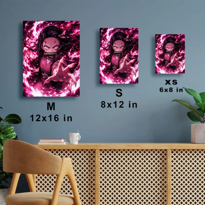 Slayer Nezuko Metal Poster Wall Decor - Image 6