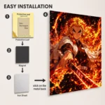 Slayer Rengoku Metal Poster Wall Decor -
  A - Image 2