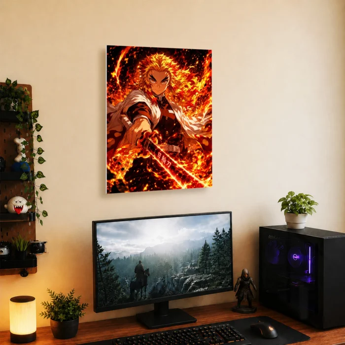 Slayer Rengoku Metal Poster Wall Decor -
  A - Image 4