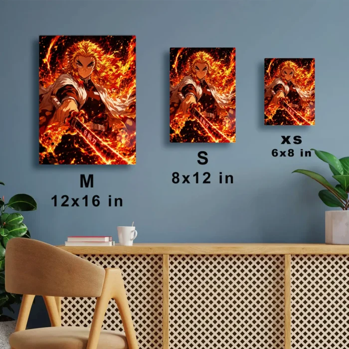 Slayer Rengoku Metal Poster Wall Decor -
  A - Image 6