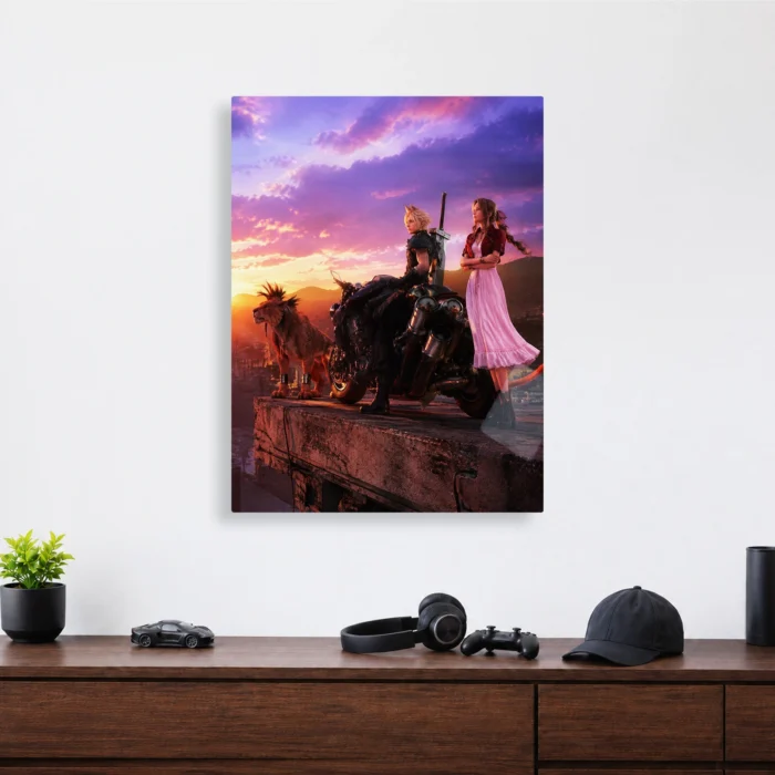 FFVII Aerith Gainsborough Metal Poster Wall Decor - Image 4