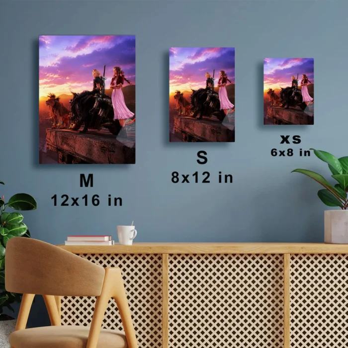 FFVII Aerith Gainsborough Metal Poster Wall Decor - Image 7