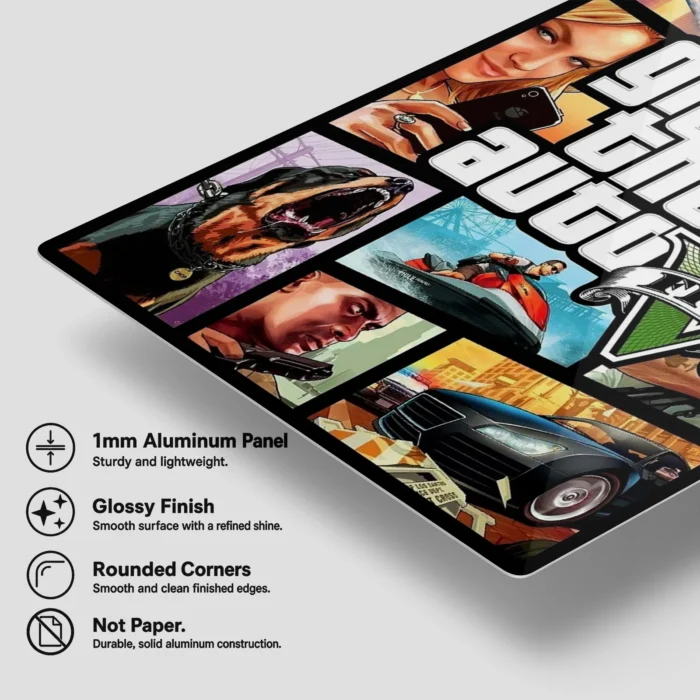 GTA V Metal Poster Wall Decor - Image 5